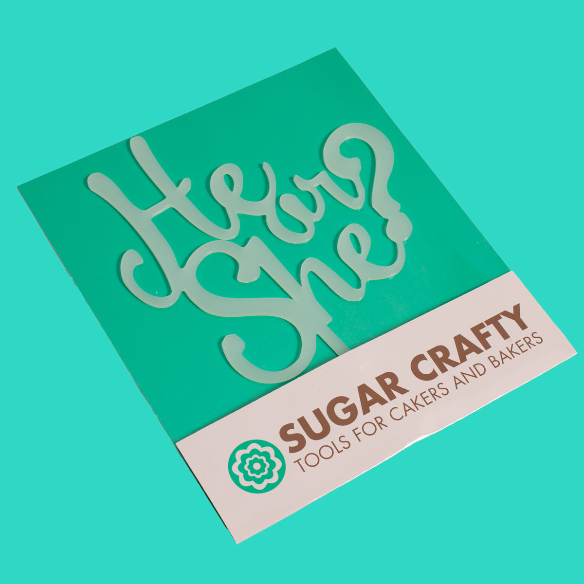 HE or SHE Cake Topper (Opaque)