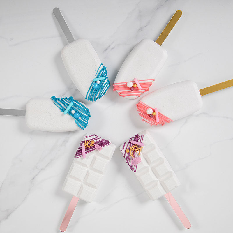 Acrylic CAKESICLE Sticks - SILVER (Pack of 100)