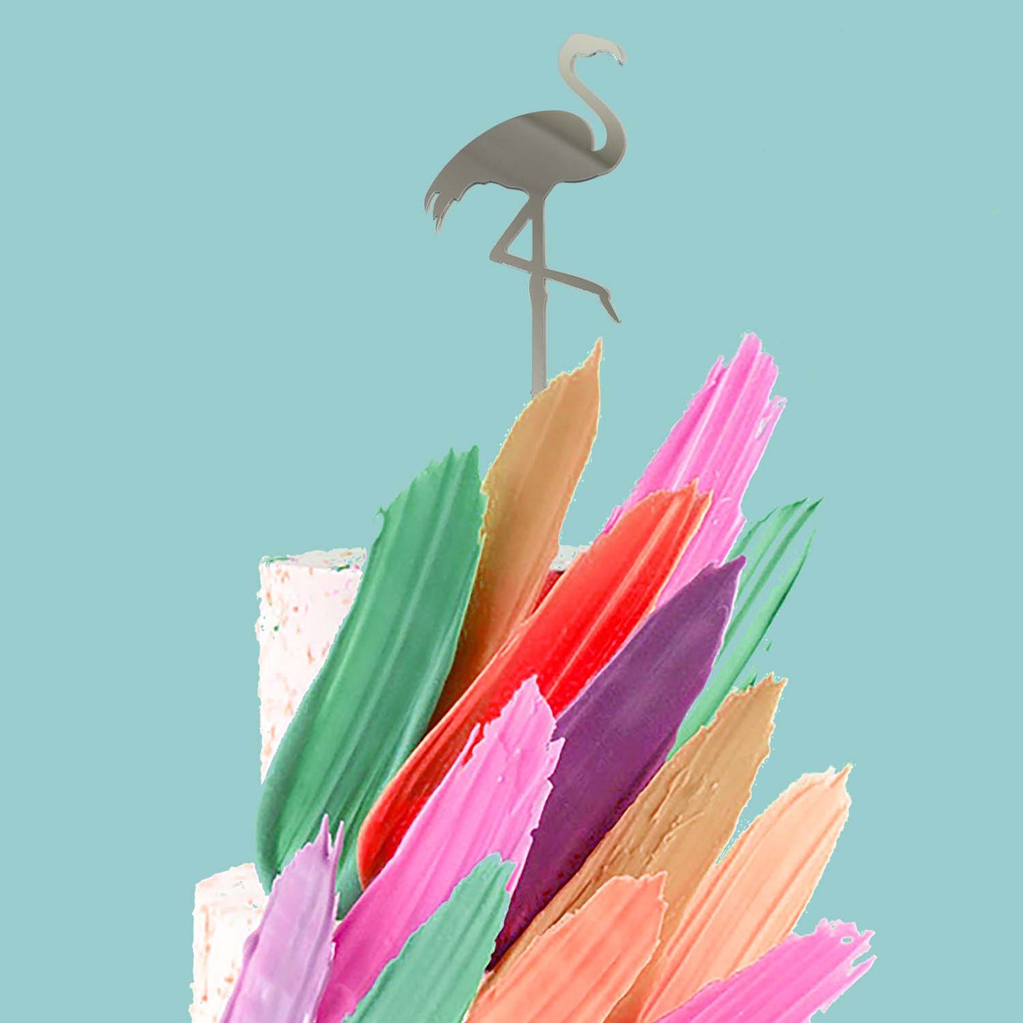 FLAMINGO Cake Topper (MIRROR)