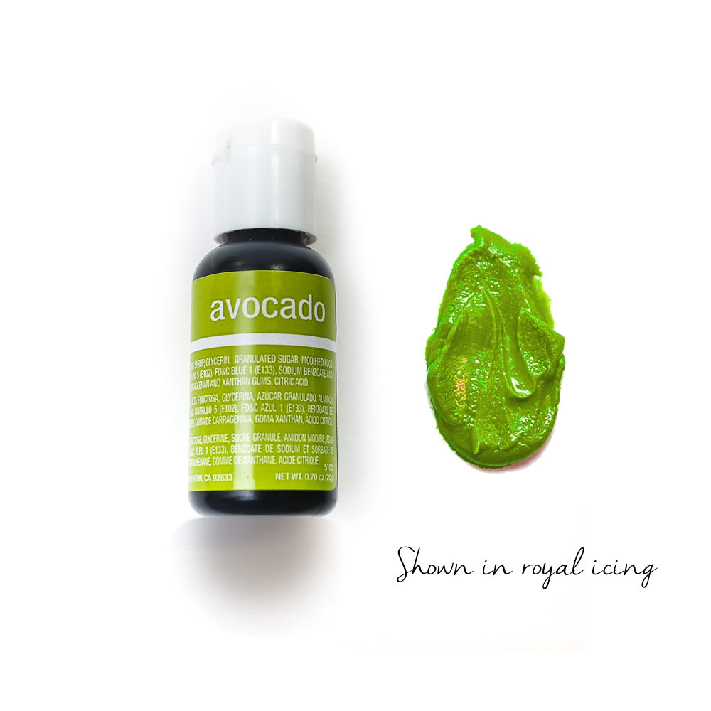 Chefmaster Liqua-Gel AVOCADO (0.70oz)**