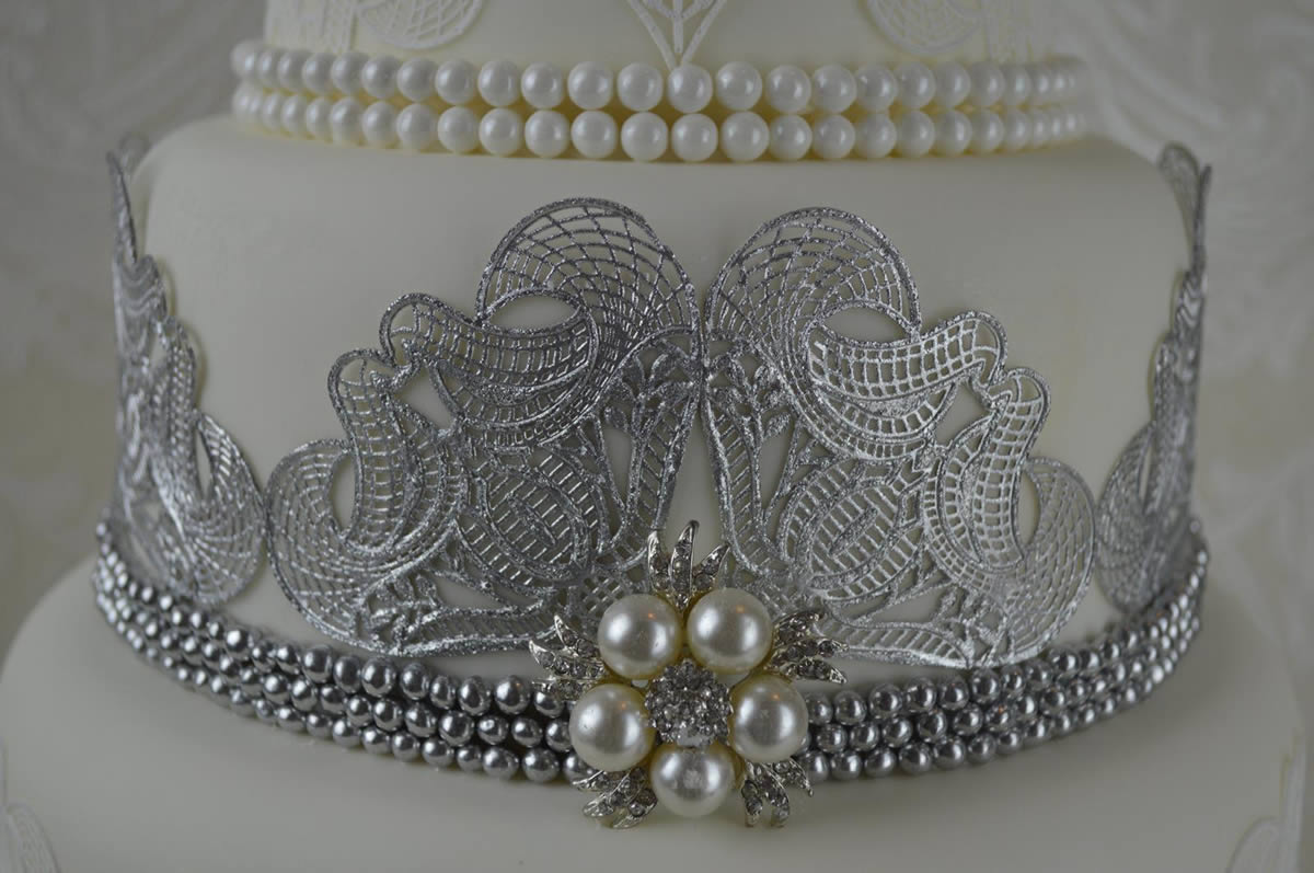 ART NOUVEAU 3D Cake Lace Mat - by Claire Bowman