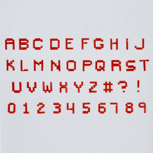 FMM Pixel Alphabet & Numbers Tappit Set