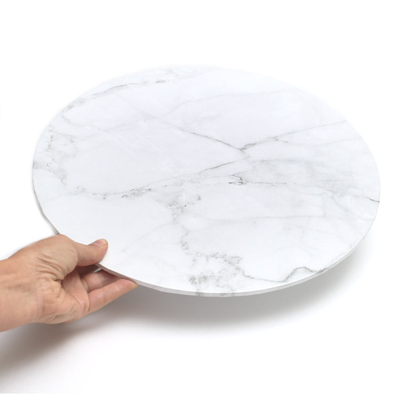 Food Presentation Cake Board (MARBLE) - 12"" ROUND