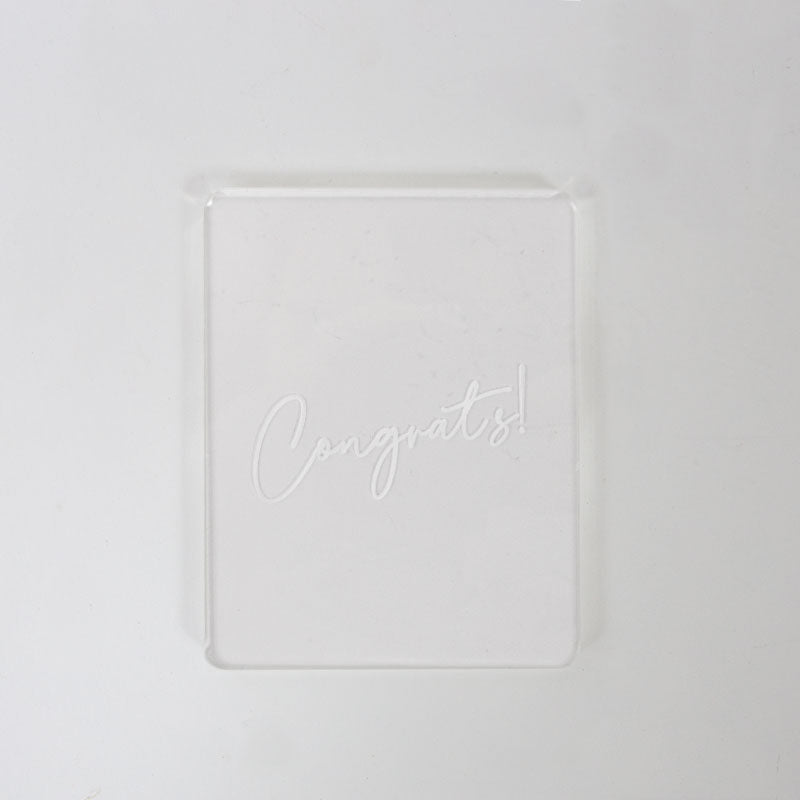 COO KIE Embosser Stamp - CONGRATS