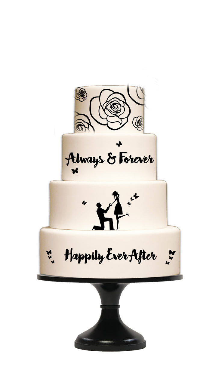 CALLIGRAPHY CELEBRATION Silho Mould - by Silho Cake