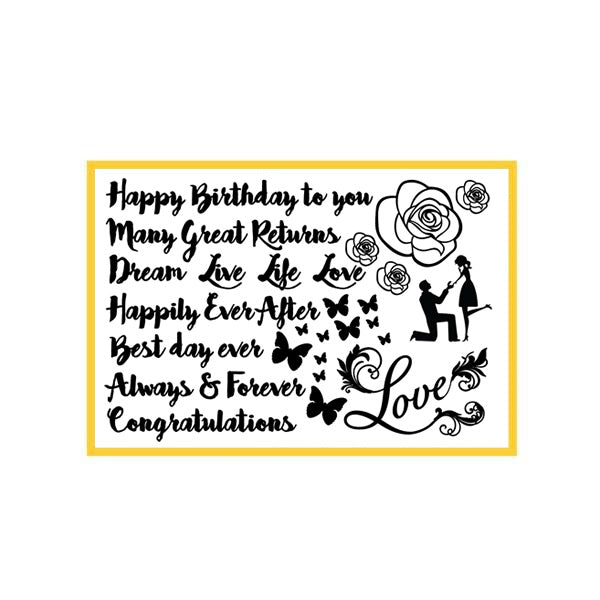 CALLIGRAPHY CELEBRATION Silho Mould - by Silho Cake