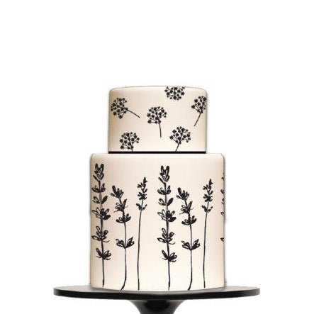 HAND DRAWN FLORALS Silho Mould - by Silho Cake