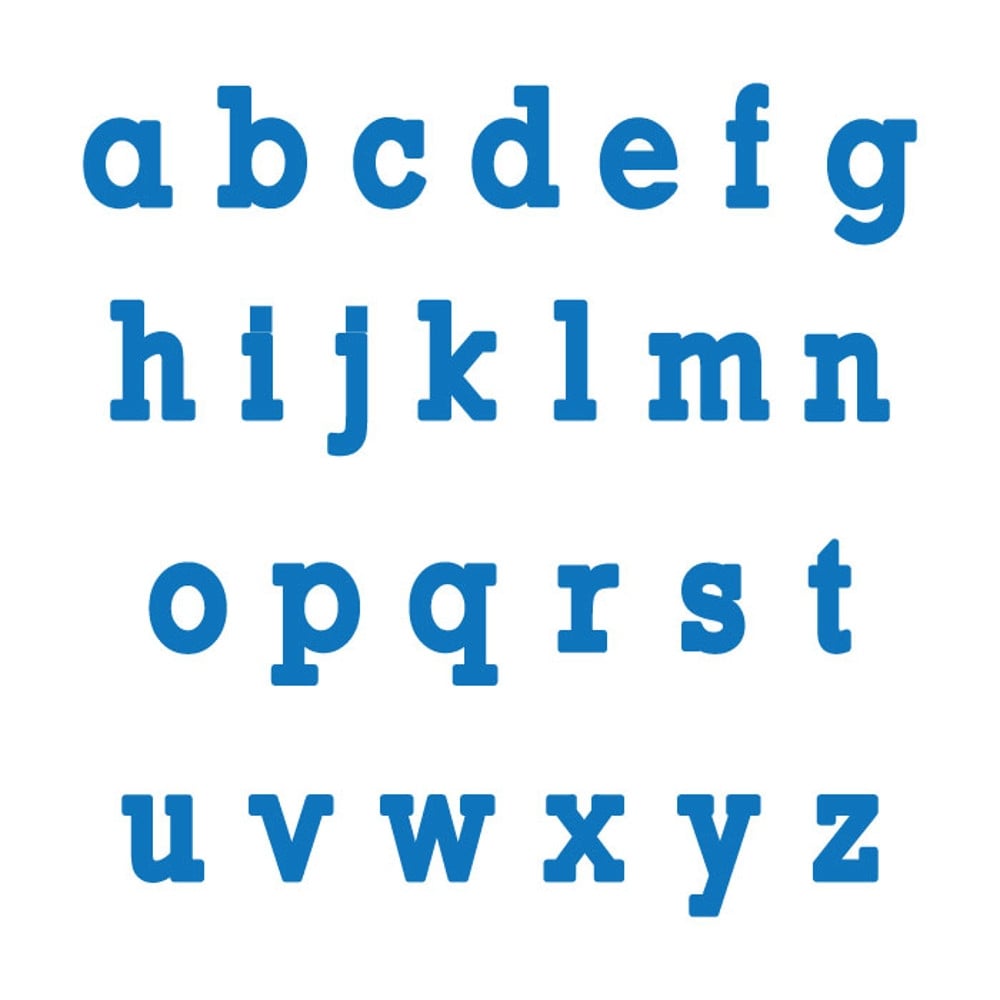 LOWERCASE TYPEWRITER Flexabet Onlay - Marvelous Molds