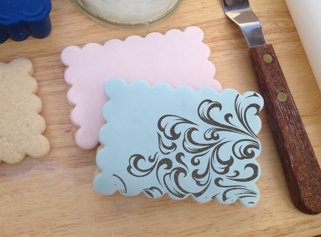 MUSIC & SCROLL Stamp - Stamp a Cake