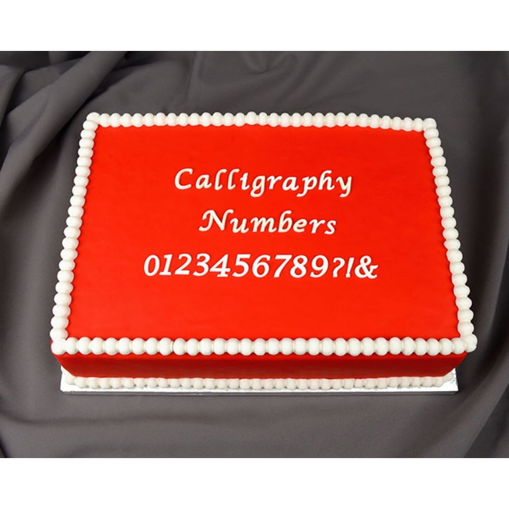 NUMBERS & SYMBOLS CALLIGRAPHY Flexabet Onlay - Marvelous Molds