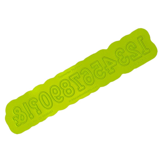 NUMBERS & SYMBOLS TYPEWRITER Flexabet Onlay - Marvelous Molds