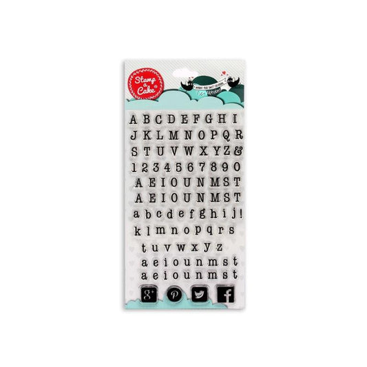 TYPE ALPHABET Stamp - Stamp a Cake