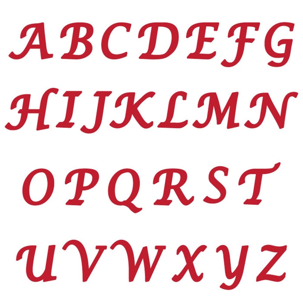 UPPERCASE CALLIGRAPHY Flexabet Onlay - Marvelous Molds