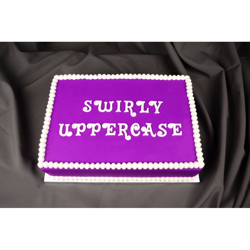UPPERCASE SWIRLY Flexabet Onlay - Marvelous Molds