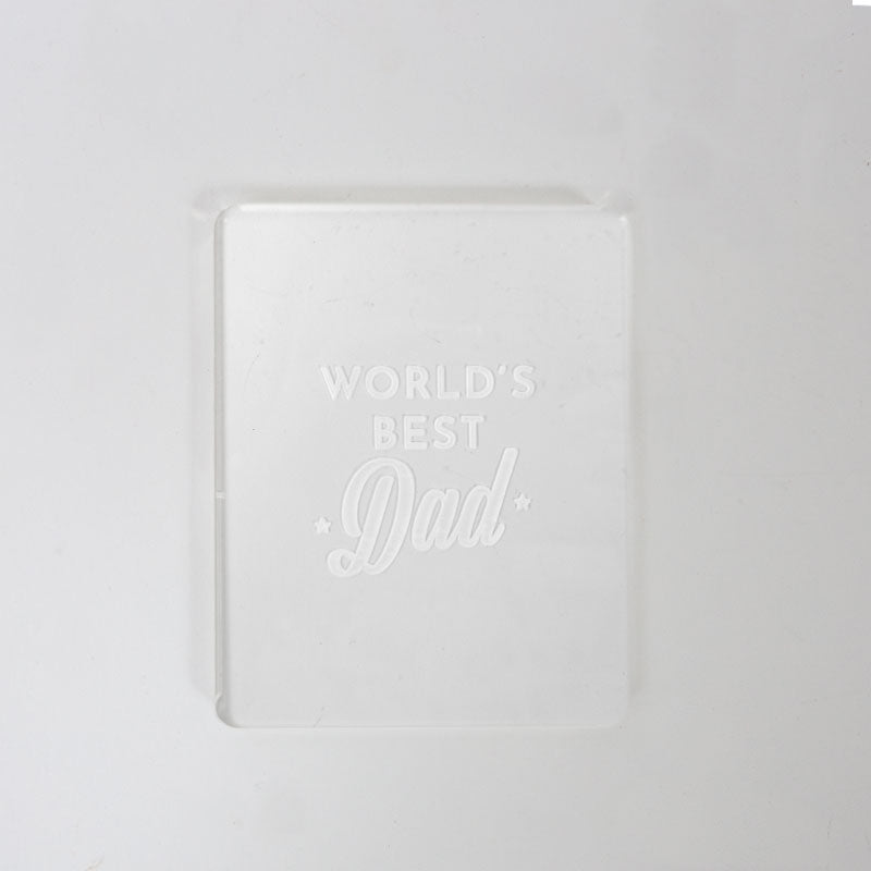 COO KIE Embosser Stamp - WORLD'S BEST DAD