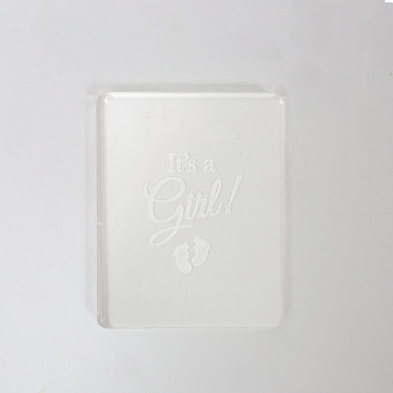 COO KIE Embosser Stamp - IT'S A GIRL