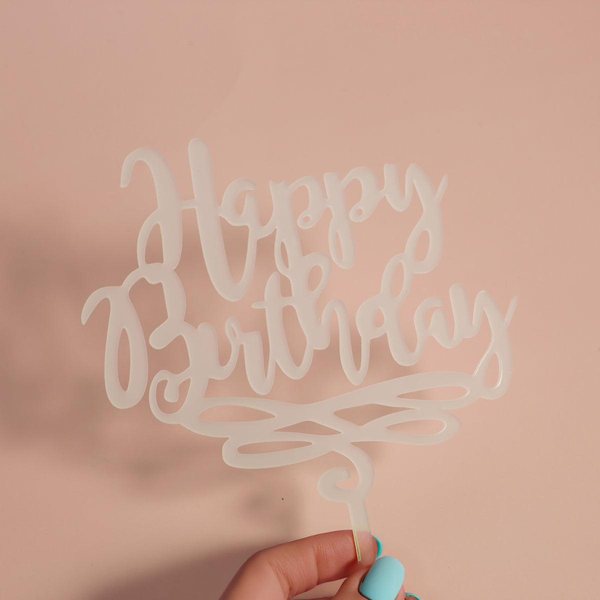 HAPPY BIRTHDAY Cake Topper (Opaque)