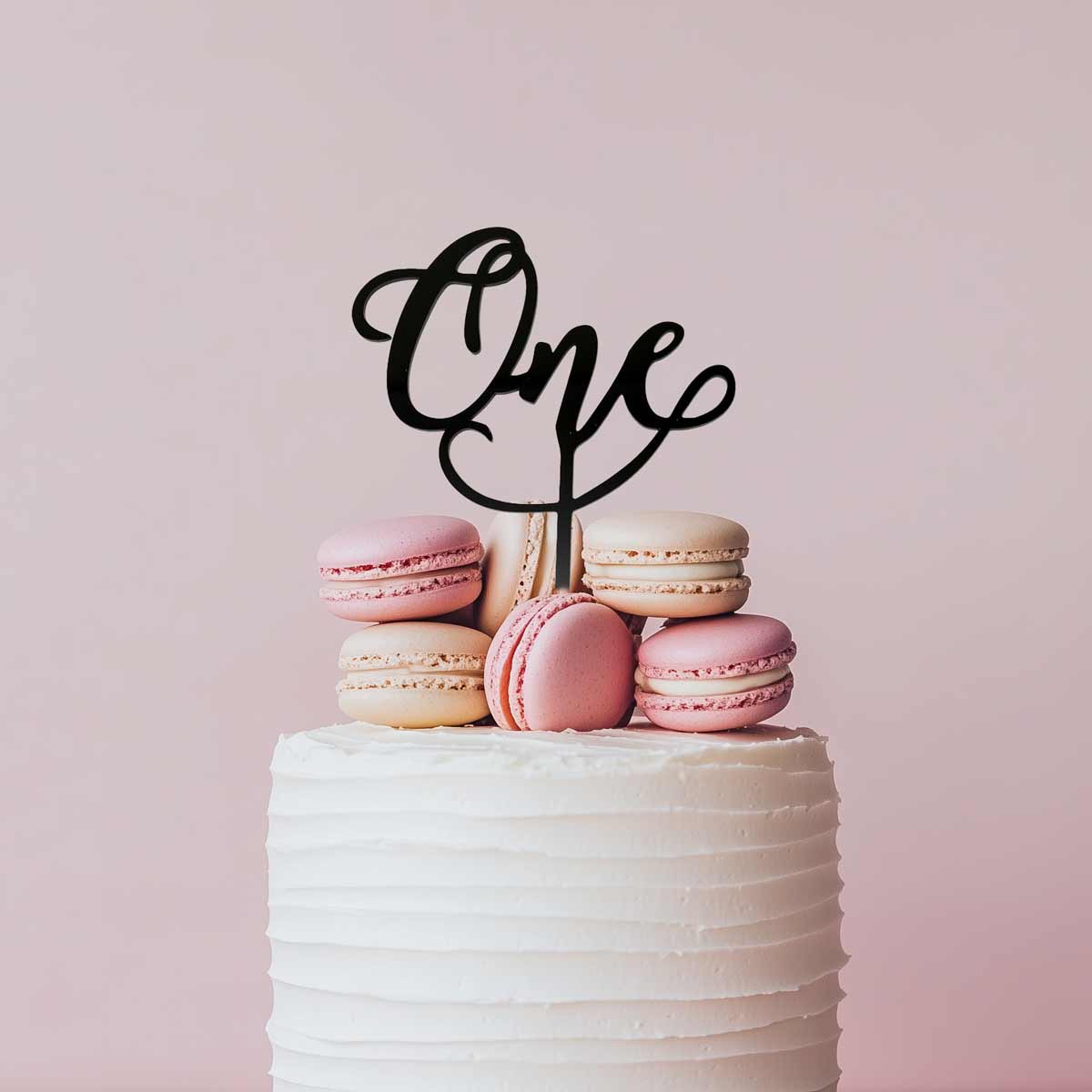 Number ONE Cake Topper (Black)