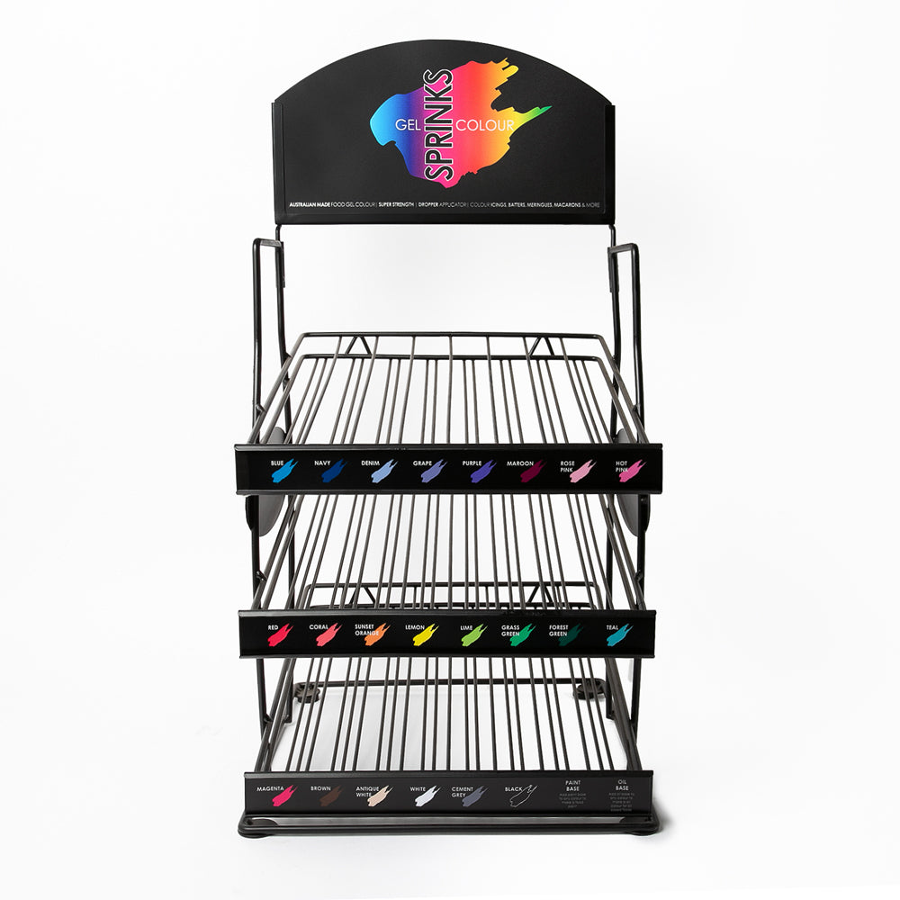 SPRINKS Gel Colour DISPLAY STAND – Bake Group Factory Outlet