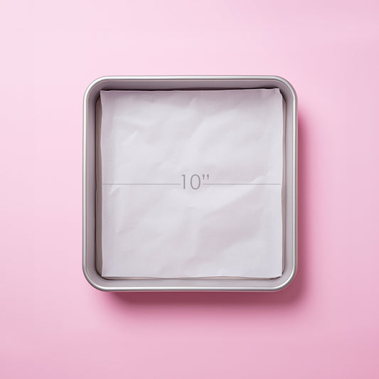 Pre-cut Baking Paper 10"" Square (Pack of 25)