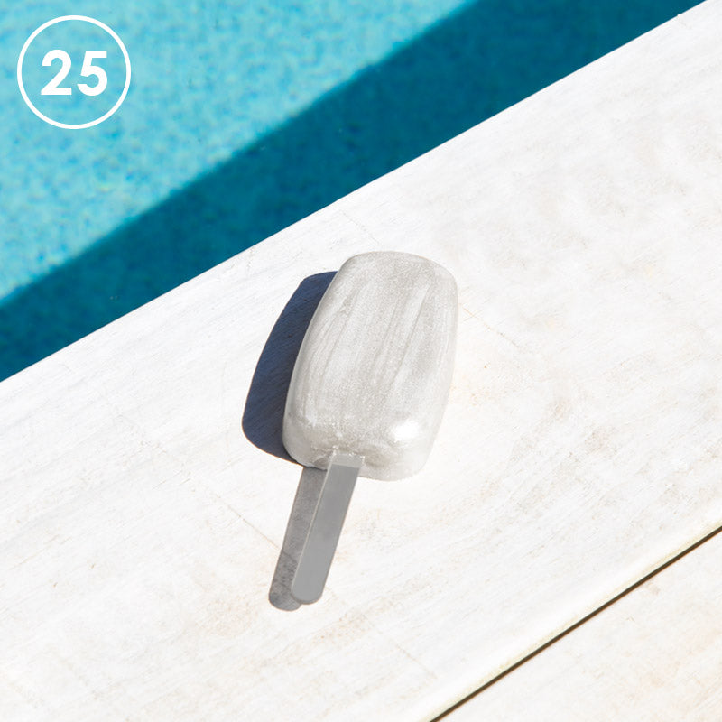 Acrylic CAKESICLE Sticks - SILVER (Pack of 25)