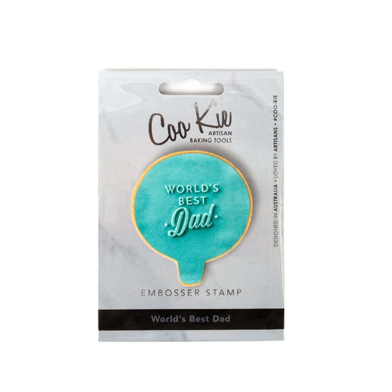 COO KIE Embosser Stamp - WORLD'S BEST DAD