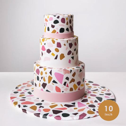 Food Presentation Board (TERRAZZO) - 10"" ROUND