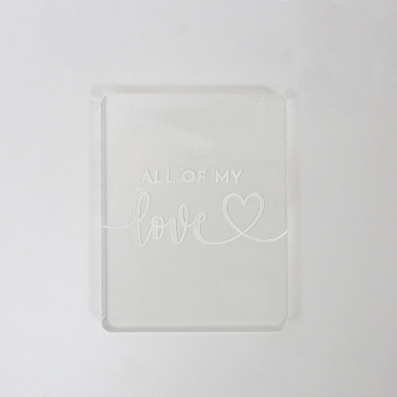 COO KIE Embosser Stamp - ALL OF MY LOVE