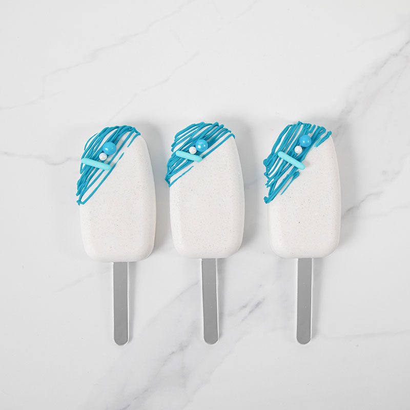 Acrylic CAKESICLE Sticks - SILVER (Pack of 100)