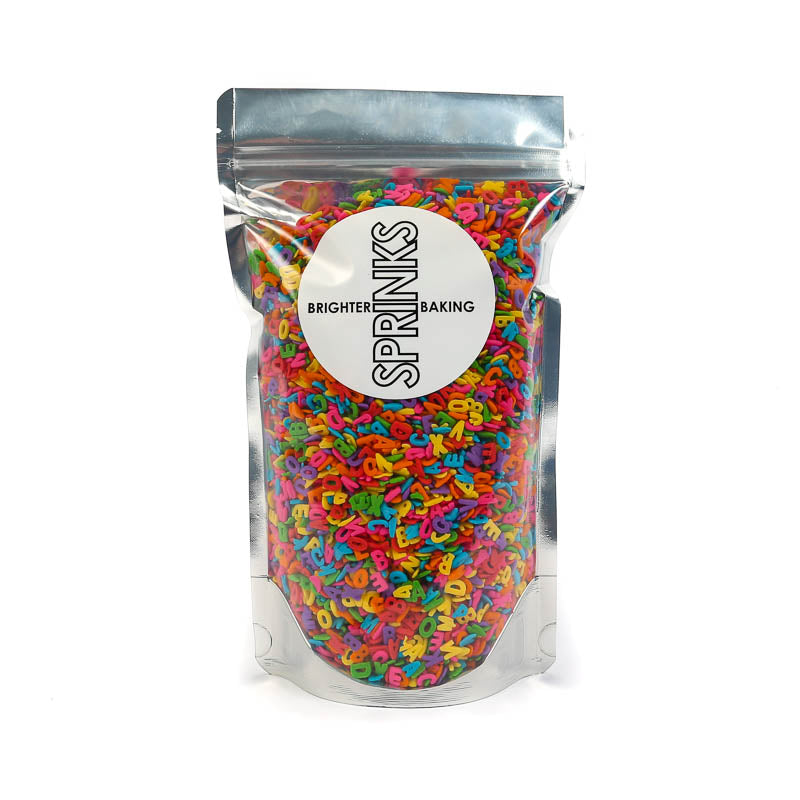 450g MIXED ALPHABET Sprinkles - by Sprinks