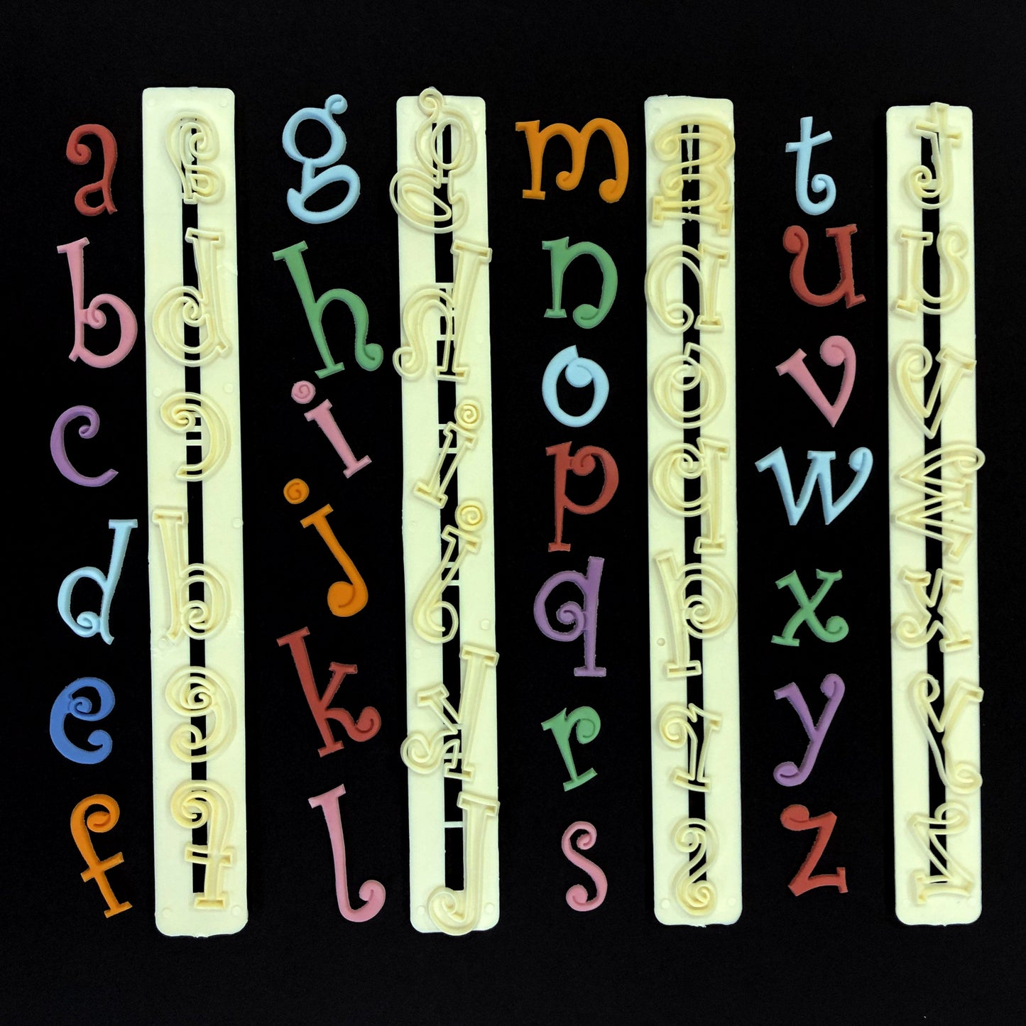 FMM Funky Alphabet Tappit Set - Lower Case