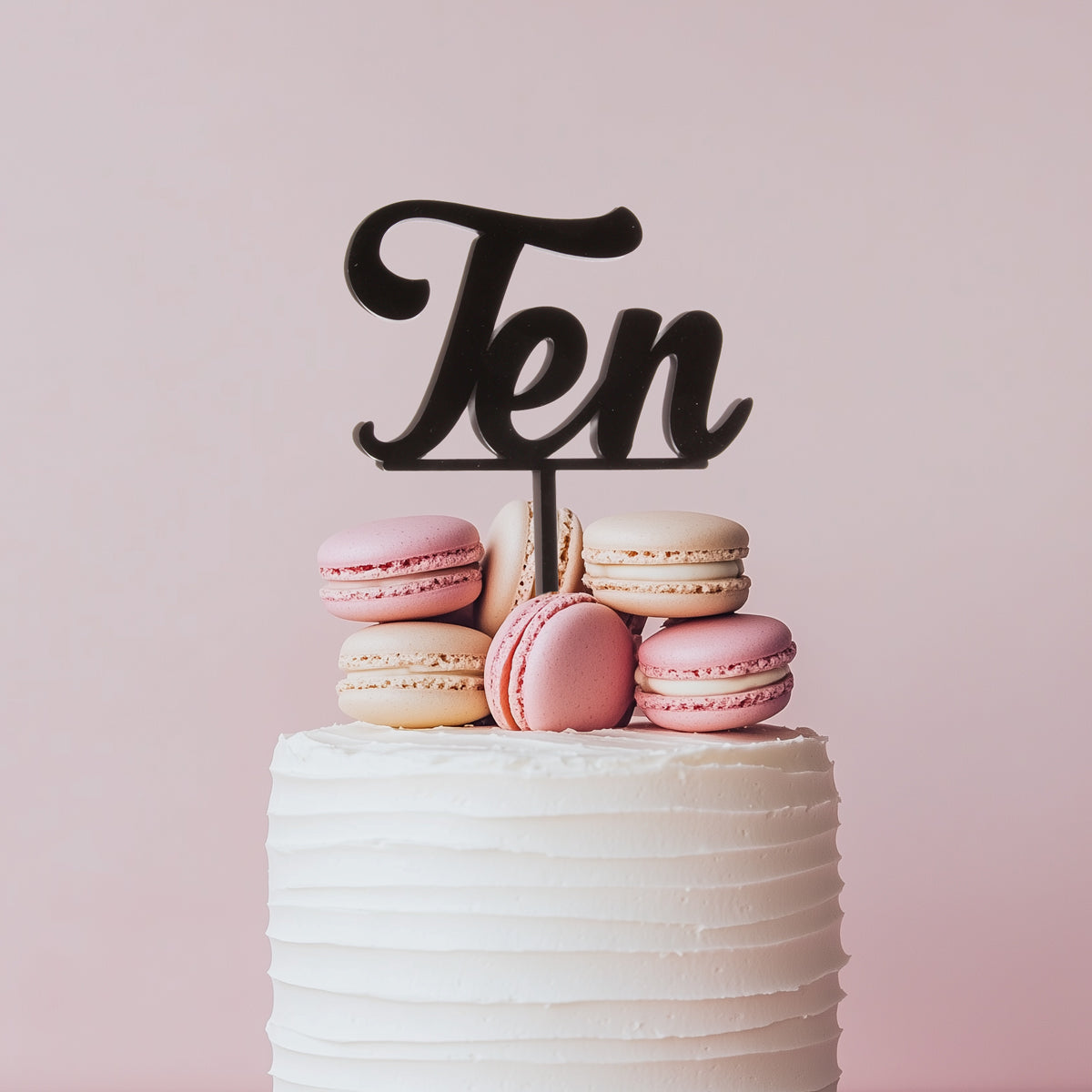 Number TEN Cake Topper (Black)