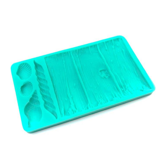 Silicone Mould - SEAWEED & SEASHELLS