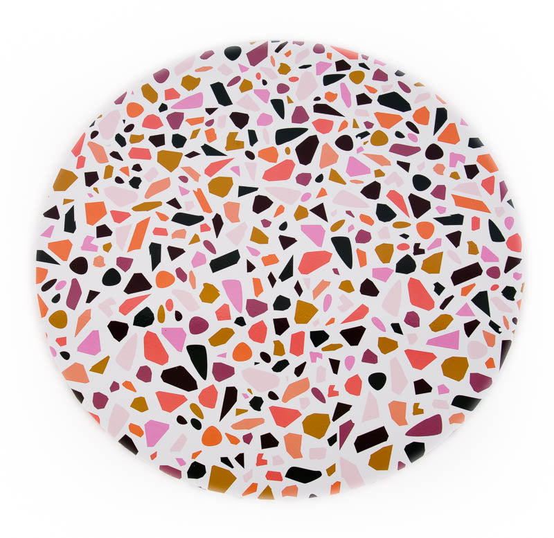Food Presentation Board (TERRAZZO) - 14"" ROUND