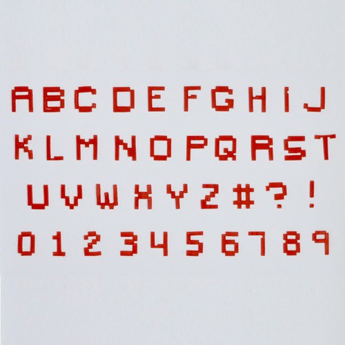 FMM Pixel Alphabet & Numbers Tappit Set