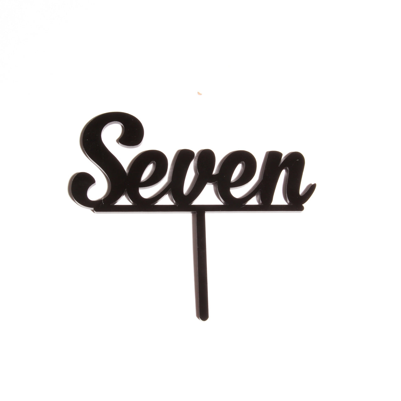 Number SEVEN Cake Topper (Black)