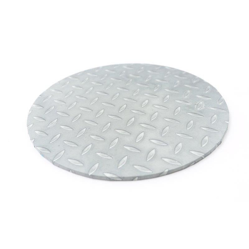 Food Presentation Board (CHECKER PLATE) - 12"" ROUND