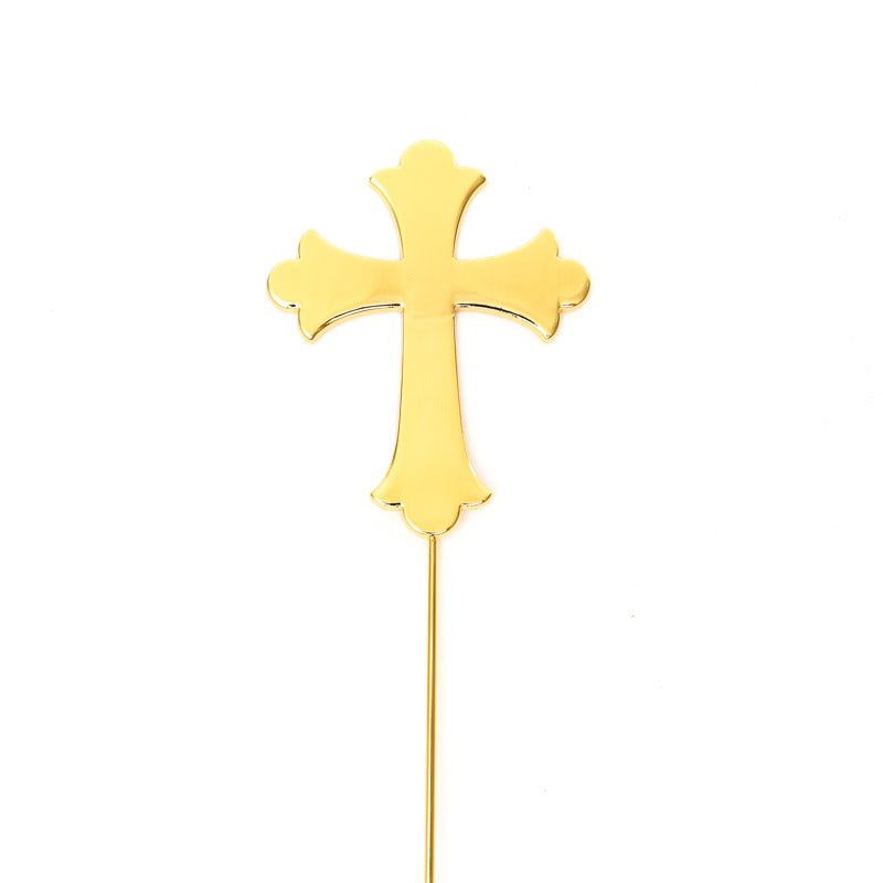 GOLD Plated Cake Topper - CROSS