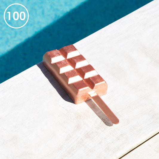 Acrylic CAKESICLE Sticks - ROSE GOLD (Pack of 100)