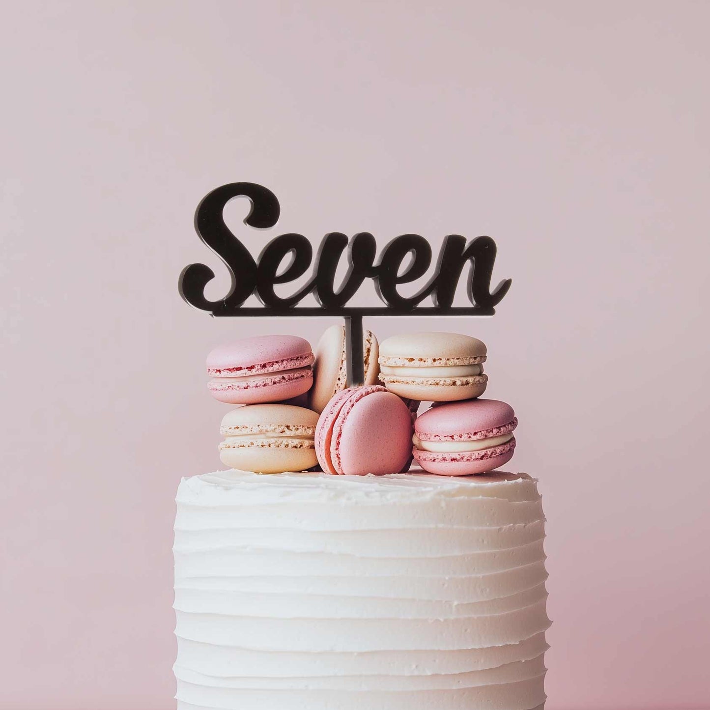 Number SEVEN Cake Topper (Black)