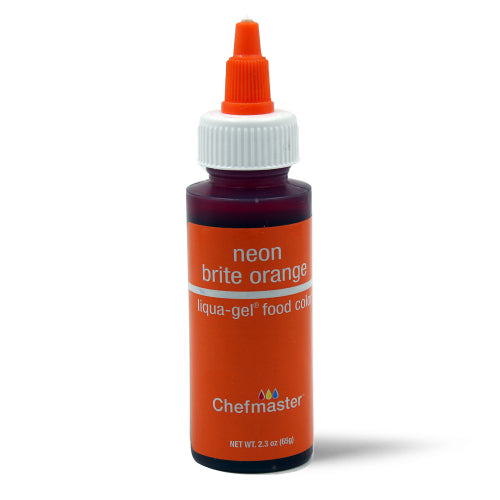 Chefmaster Liqua-Gel NEON BRITE ORANGE (2.3oz)**