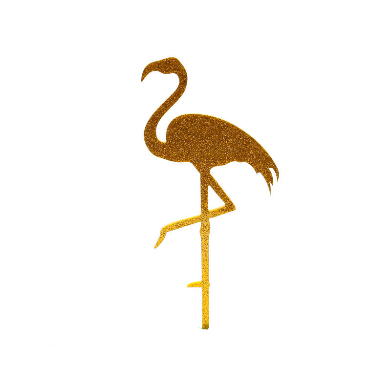 FLAMINGO Cake Topper (Gold)