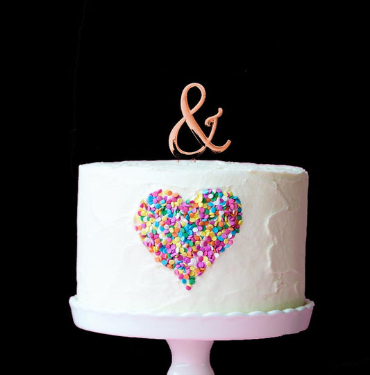 ROSE GOLD Cake Topper (7cm) - SYMBOL &