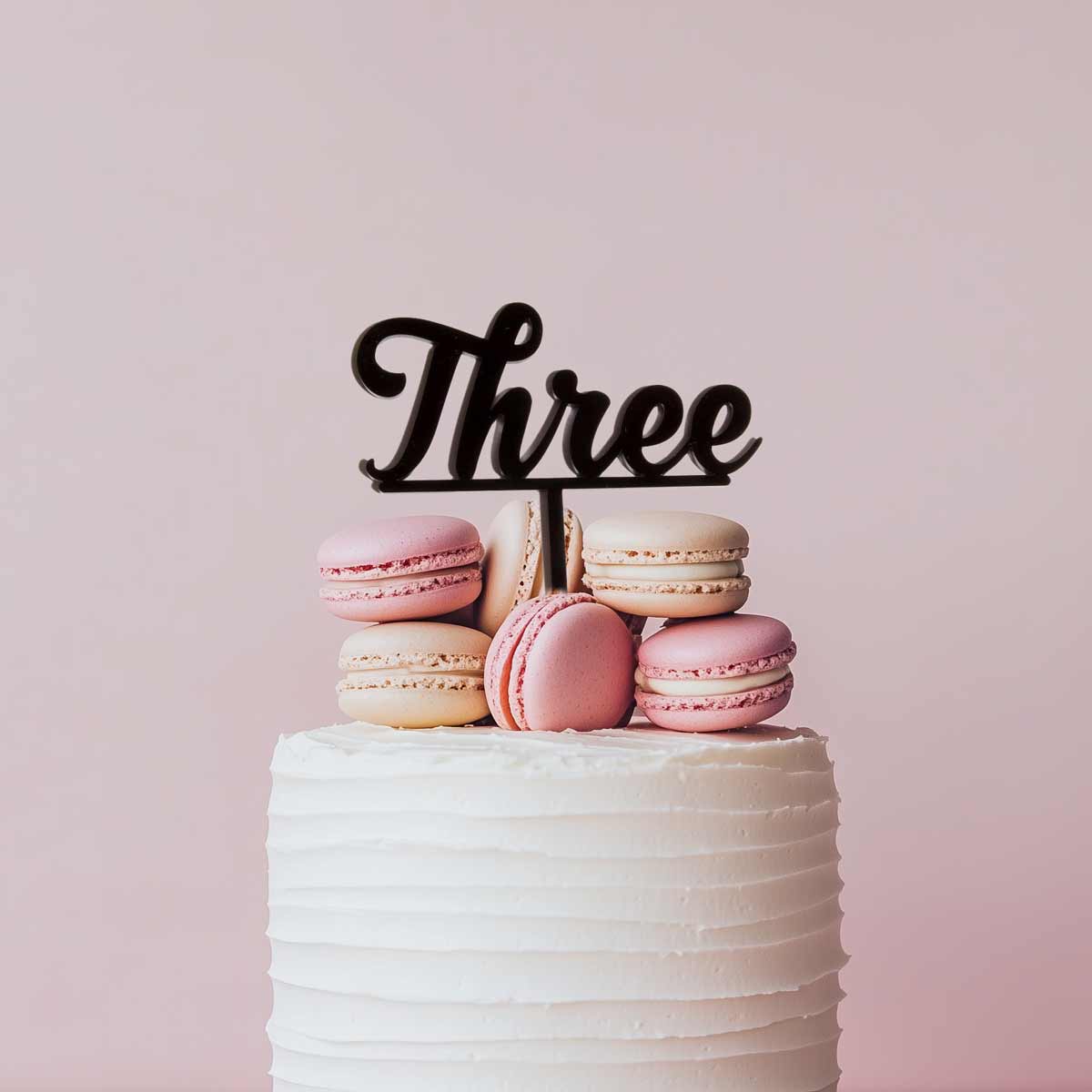 Number THREE Cake Topper (Black) – Bake Group Factory Outlet
