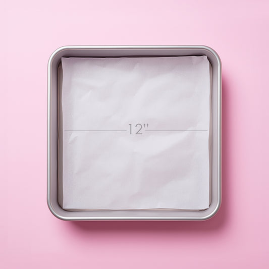 Pre-cut Baking Paper 12"" Square (Pack of 25)