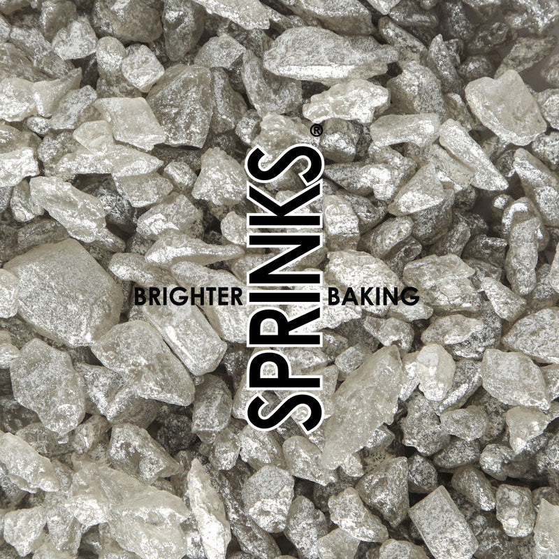 SILVER Large Rock Sugar Sprinkles (75g) - by Sprinks