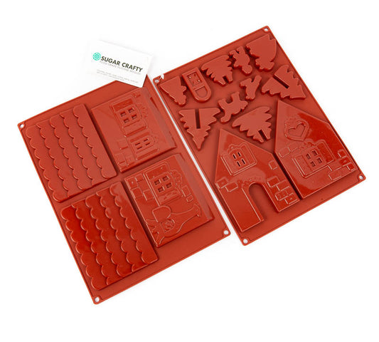 Small GINGERBREAD HOUSE (2 pieces) Silicone Mould
