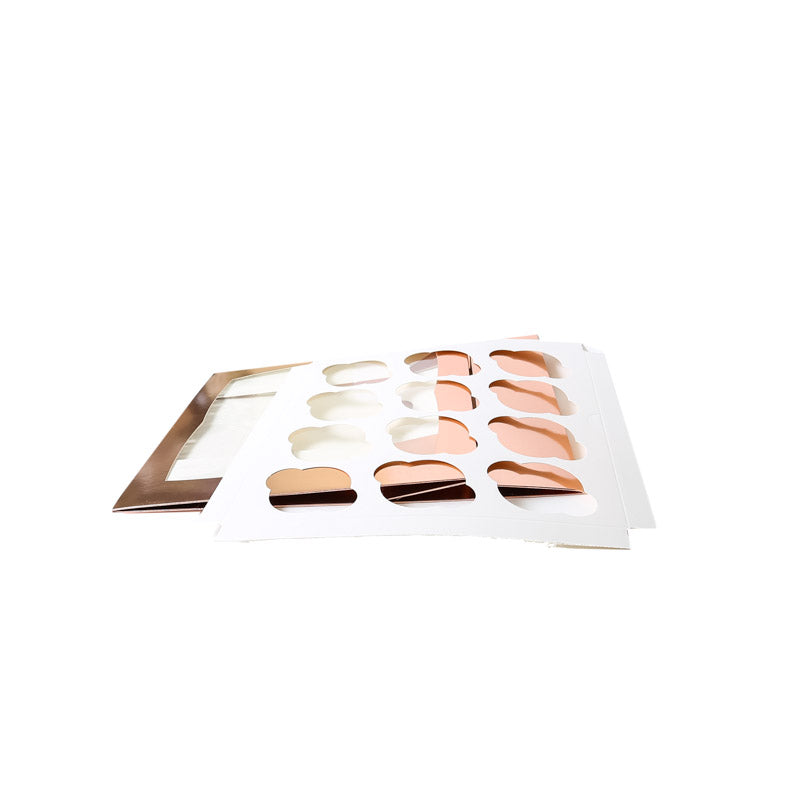 ROSE GOLD Cupcake Box with PVC Window (holds 12 cupcakes)