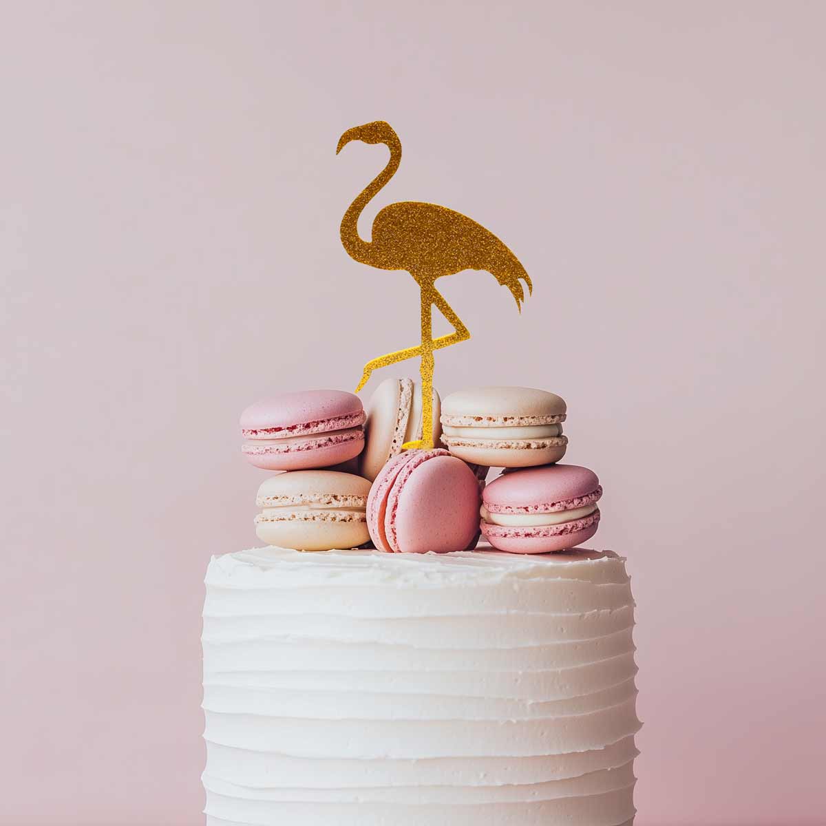 FLAMINGO Cake Topper (Gold)