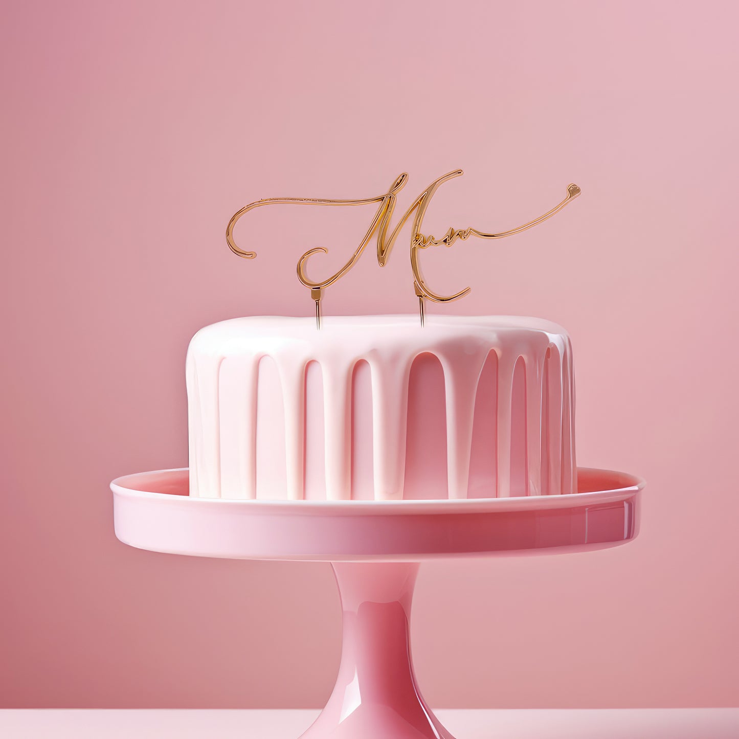 GOLD Metal Cake Topper - MUM